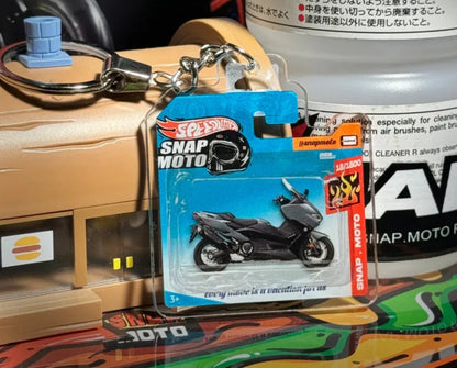 The Pocket Garage: 1:64 Scale Blister Pack Key Tag Keychain for Yamaha TMAX