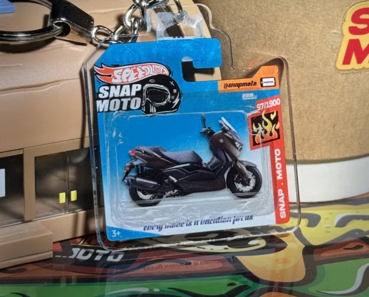 The Pocket Garage: 1:64 Scale Blister Pack Key Tag Keychain for Yamaha XMAX