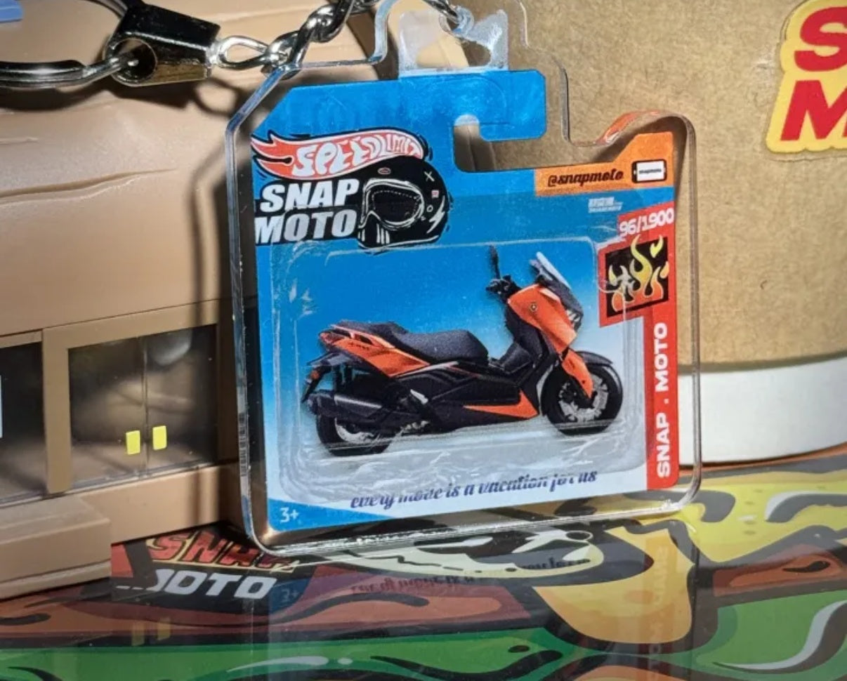 The Pocket Garage: 1:64 Scale Blister Pack Key Tag Keychain for Yamaha XMAX