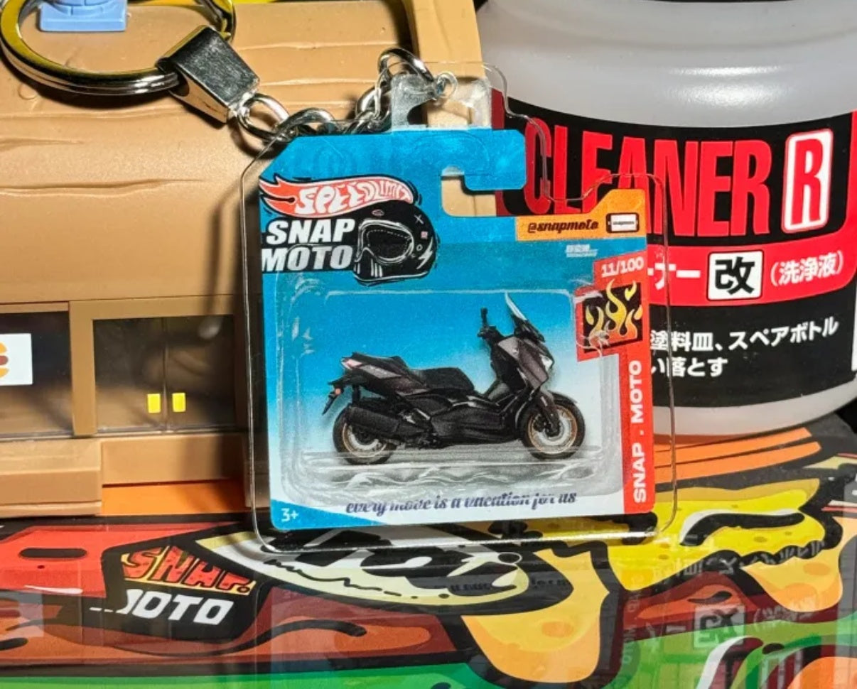 The Pocket Garage: 1:64 Scale Blister Pack Key Tag Keychain for Yamaha XMAX