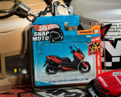 The Pocket Garage: 1:64 Scale Blister Pack Key Tag Keychain for Yamaha XMAX
