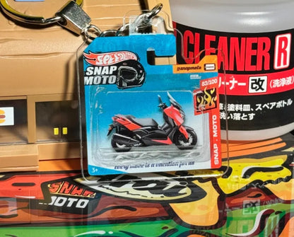 The Pocket Garage: 1:64 Scale Blister Pack Key Tag Keychain for Yamaha XMAX