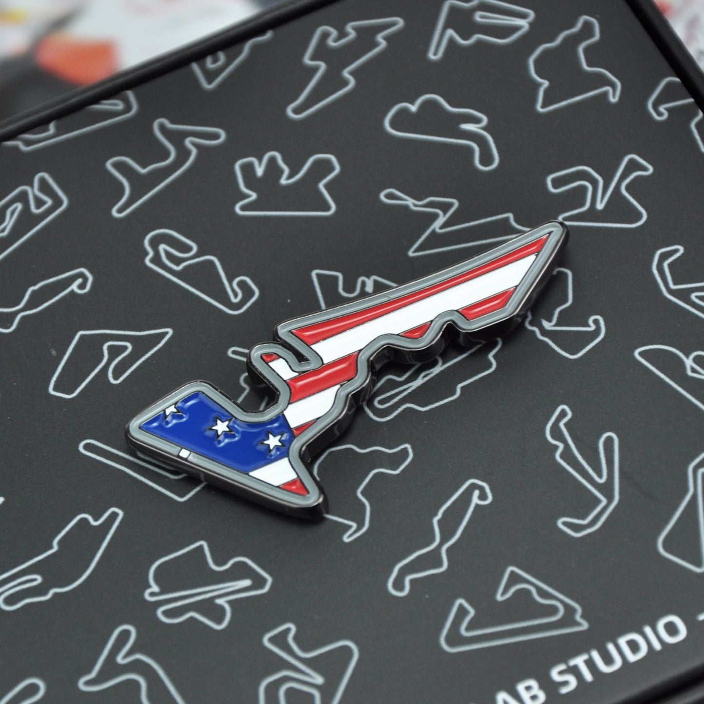 Circuit of the Americas Enamel Pin: F1 MotoGP Racing Track Badge