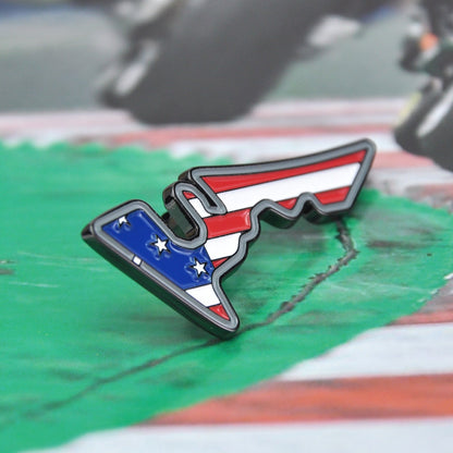 Circuit of the Americas Enamel Pin: F1 MotoGP Racing Track Badge