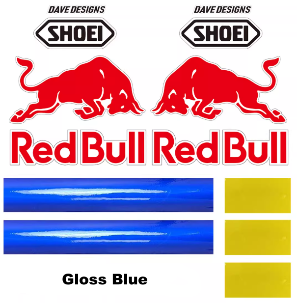 SHOEI X15 X-SPR-PRO X14 X-SPIRIT Z8 RF-1400 Z7 RF-1200 Marc Márquez RED BULL Helmet Stickers Painting