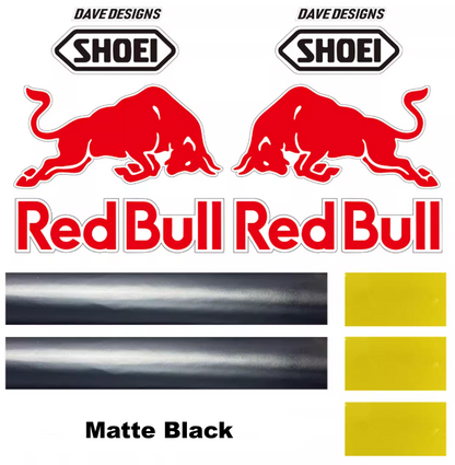 SHOEI X15 X-SPR-PRO X14 X-SPIRIT Z8 RF-1400 Z7 RF-1200 Marc Márquez RED BULL Helmet Stickers Painting